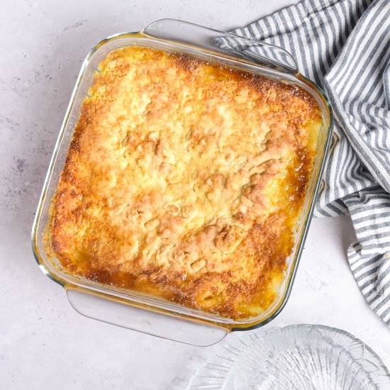 Peach Cobbler with Cake Mix