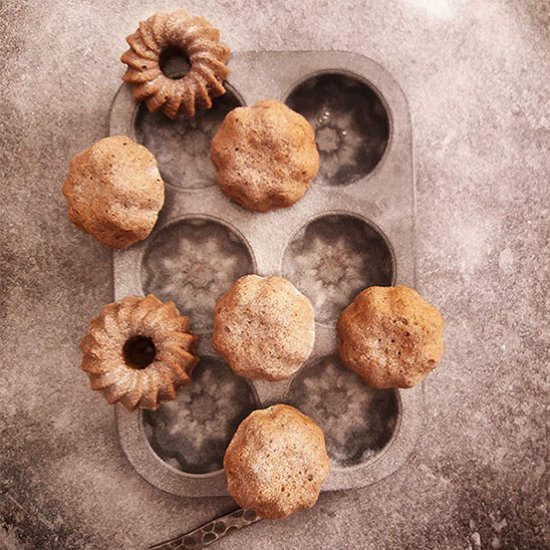 Mini Bundt Cakes with Chayote