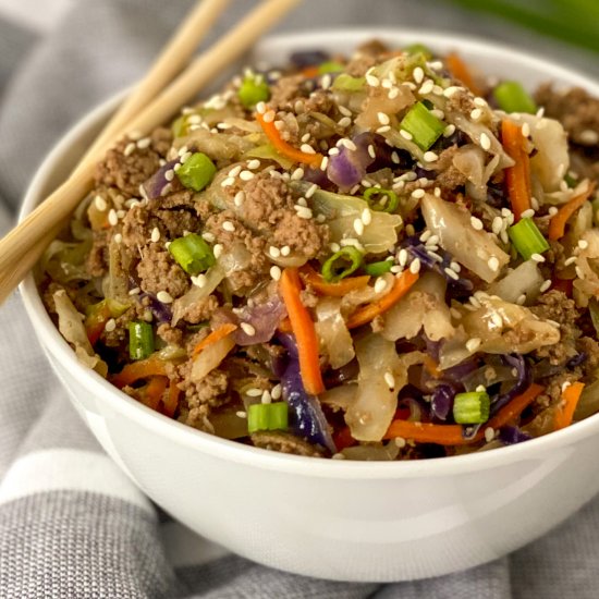 One Pan Egg Roll in a Bowl