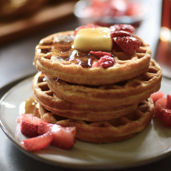 Sourdough Discard Waffles