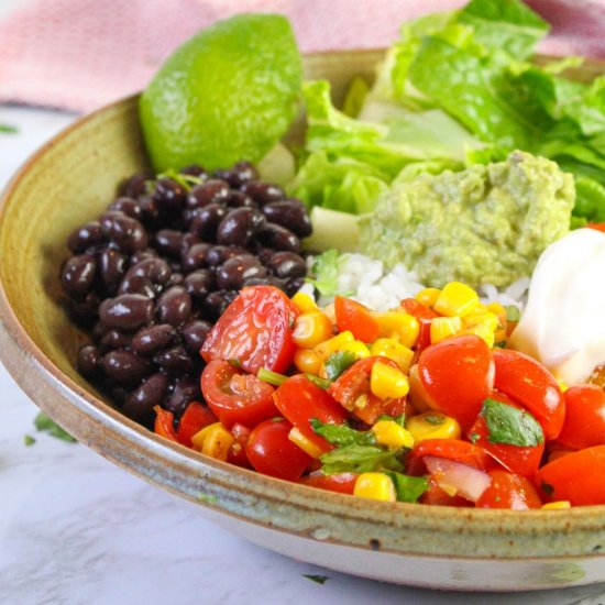 Vegan burrito bowl