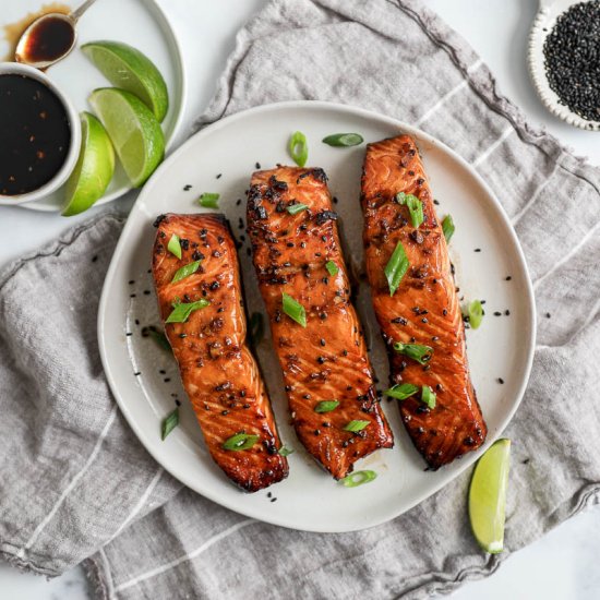 Air Fryer Teriyaki Salmon