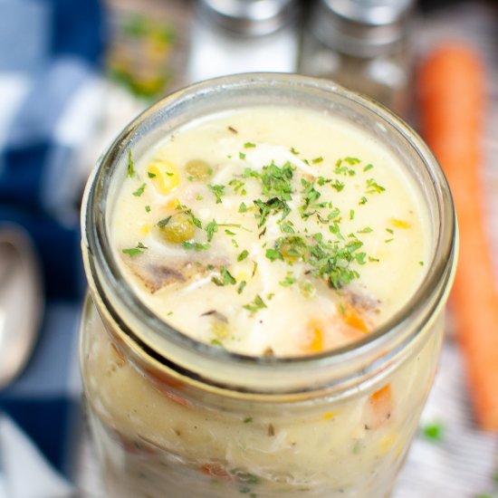 Instant Pot Chicken Pot Pie Soup