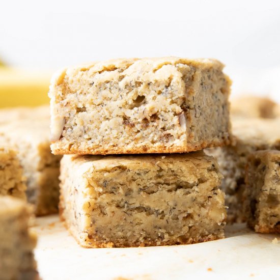 Vegan Banana Bread Bars