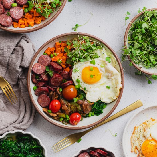 Macro Bowl with Smoked Sausage