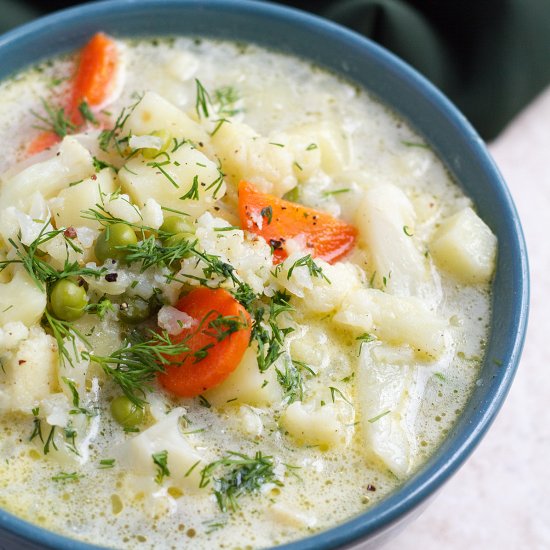 Vegetable Cauliflower Soup