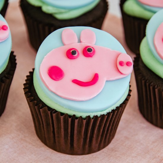 Peppa Pig Cupcakes