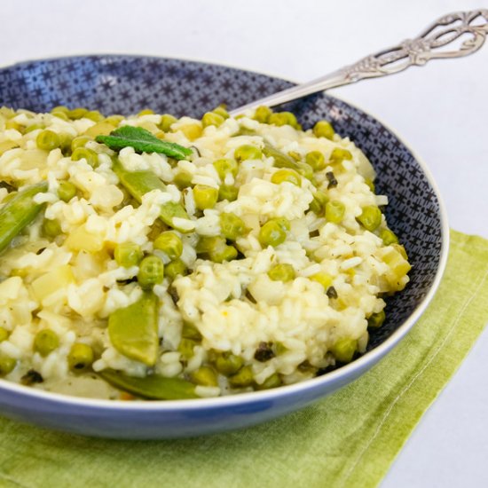 Easy Pea and Mint Risotto