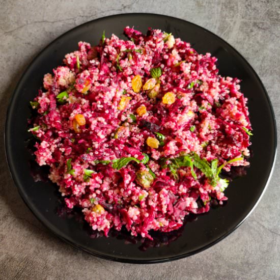 Quinoa beet salad