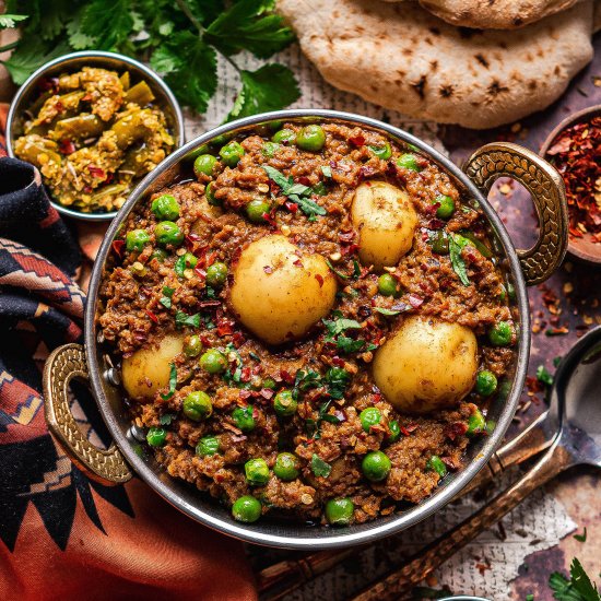 Vegan keema – mince curry