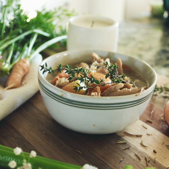 Turkey & Brown Rice Soup