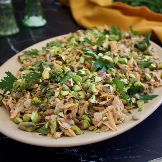 Tahini’d Carrot-Lentil Salad