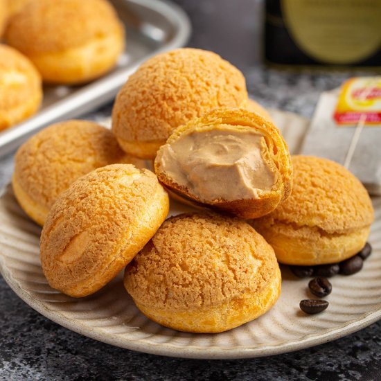 HK Milk Tea & Coffee Cream Puffs