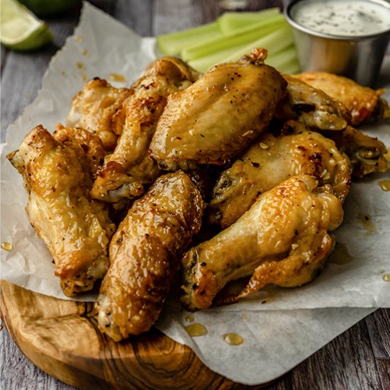 Air Fryer Honey Garlic Chicken Wing