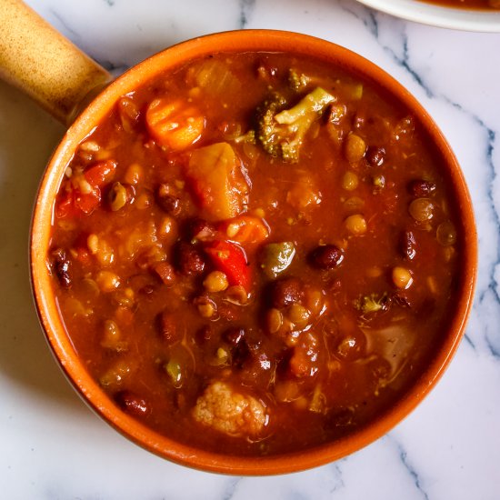 Sweet Potato Lentil Chili