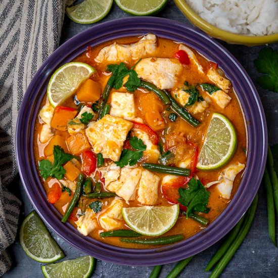 Easy Thai Red Fish Curry