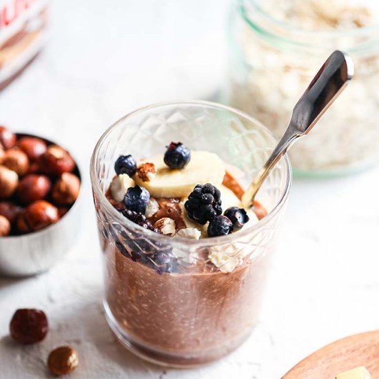 Nutella Overnight Oats Recipe