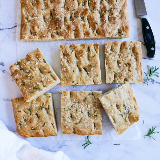 Sourdough Rosemary Focaccia