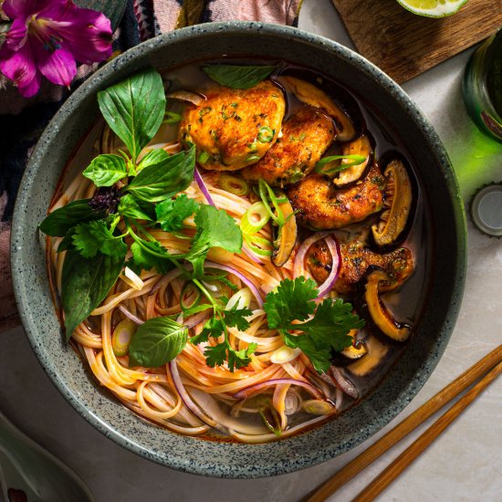 Thai Fish Cake Noodle Soup