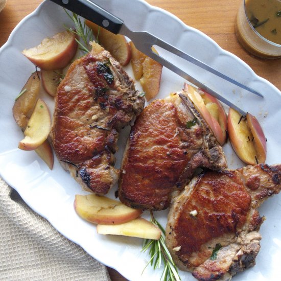 Pork Chops with Apples and Sherry