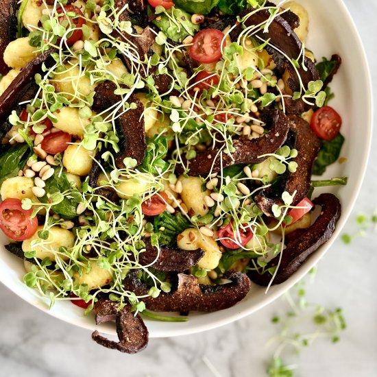 plant-based blt gnocchi