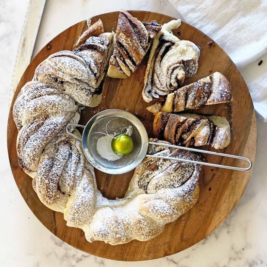 Braided Nutella Bread