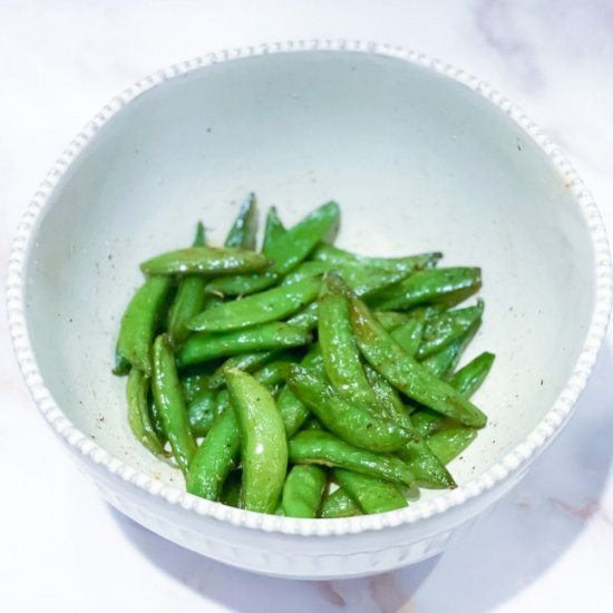 Airy Fryer Cajun Snap Peas