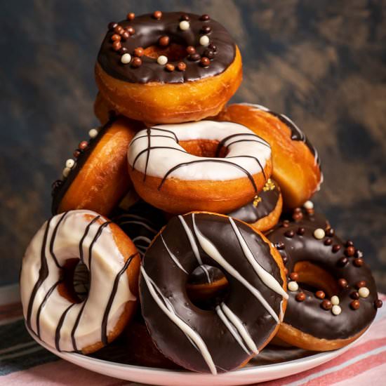 Chocolate Glazed Yeast Donuts