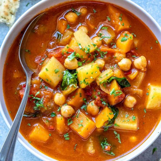 EASY MOROCCAN VEGETABLE SOUP