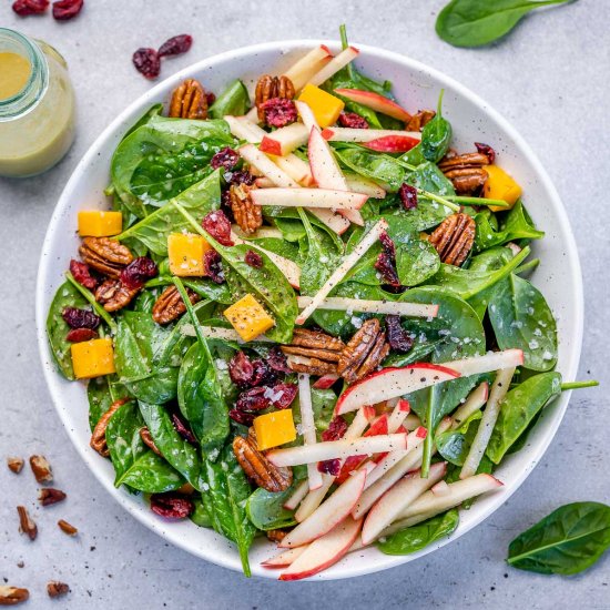 SPINACH APPLE PECAN SALAD