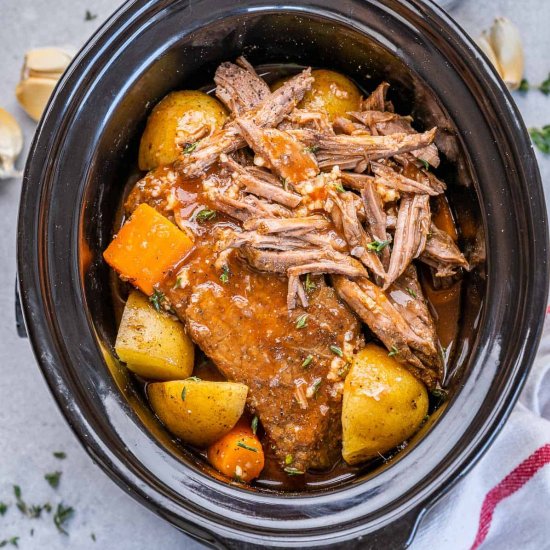 EASY SLOW COOKER BEEF RUMP ROAST