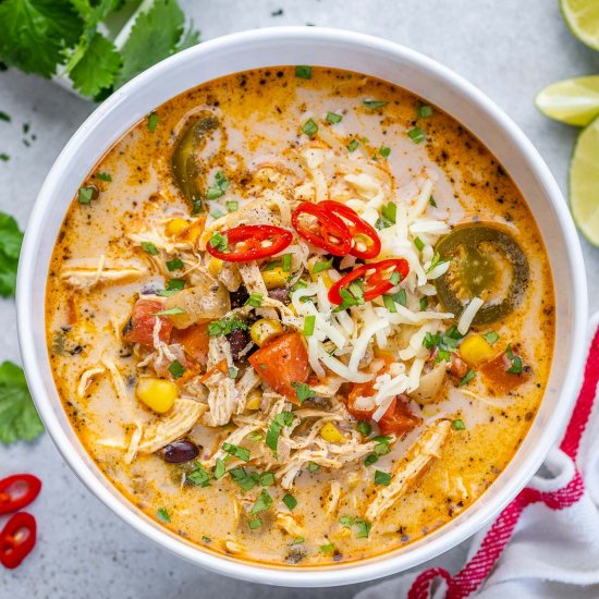 CREAMY CHICKEN TORTILLA SOUP