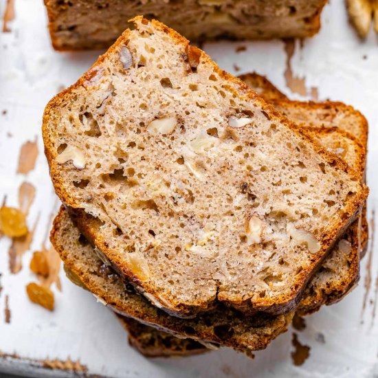 HEALTHY APPLE WALNUT BREAD RECIPE