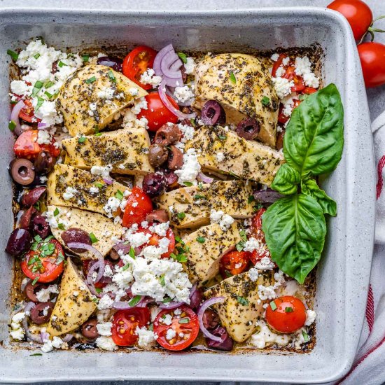 OVEN-BAKED GREEK CHICKEN BREAST