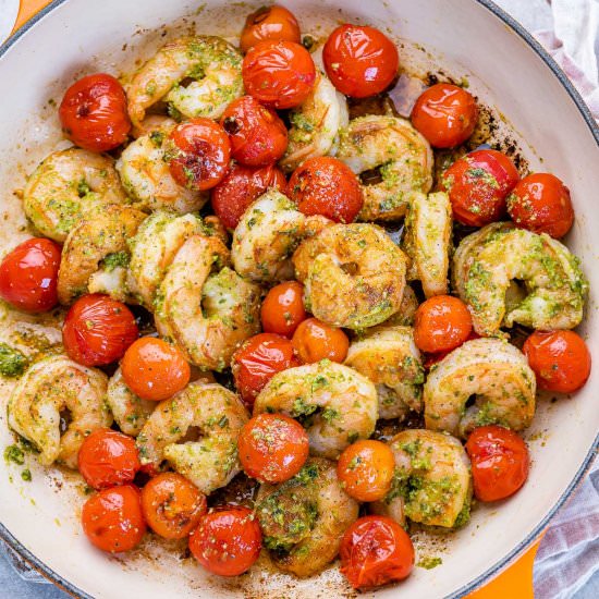 EASY PESTO SHRIMP RECIPE