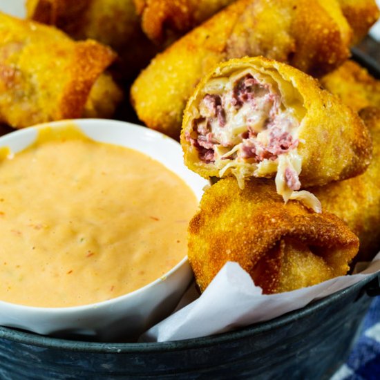 Reuben Egg Rolls