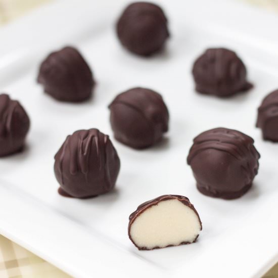 Keto White Chocolate Truffles