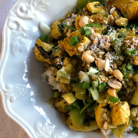 Bok Choy Cauliflower Curry