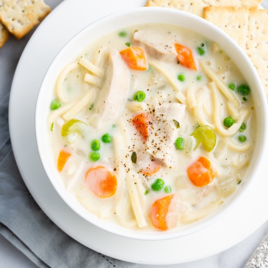 Creamy Chicken Noodle Soup