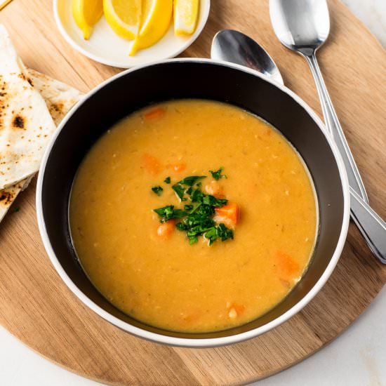 Lebanese Red Lentil Soup