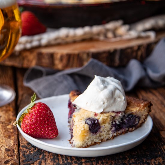 Beery Berry Skillet Cake