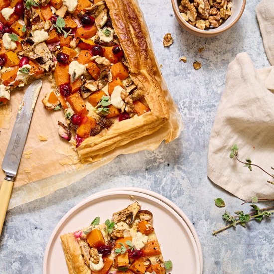 Butternut Squash Puff Pastry Tart