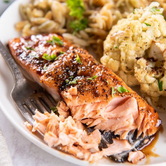 Maple Soy Glazed Salmon