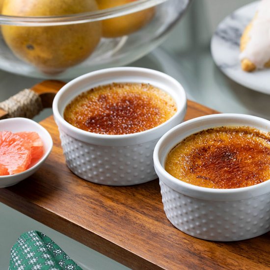 Grapefruit Crèmes Brûlées