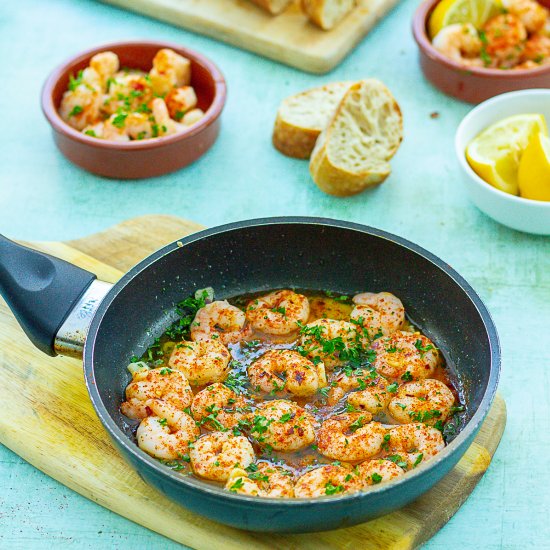 Spanish Garlic Prawns