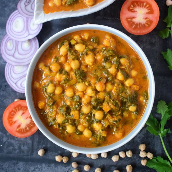 Chole palak