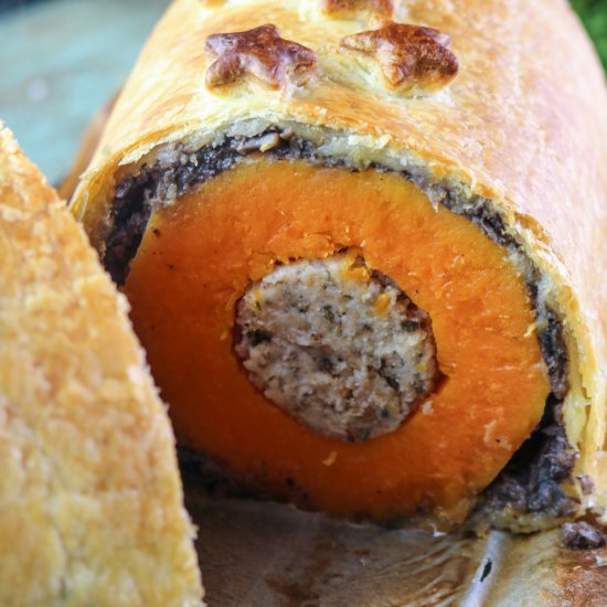 vegan butternut squash wellington