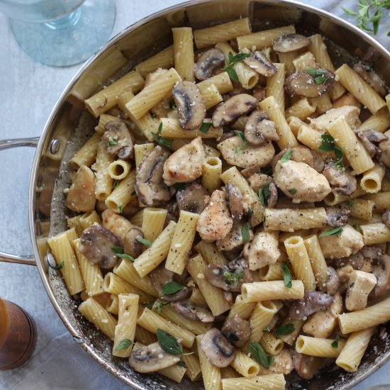 30 Minute Chicken Marsala Pasta