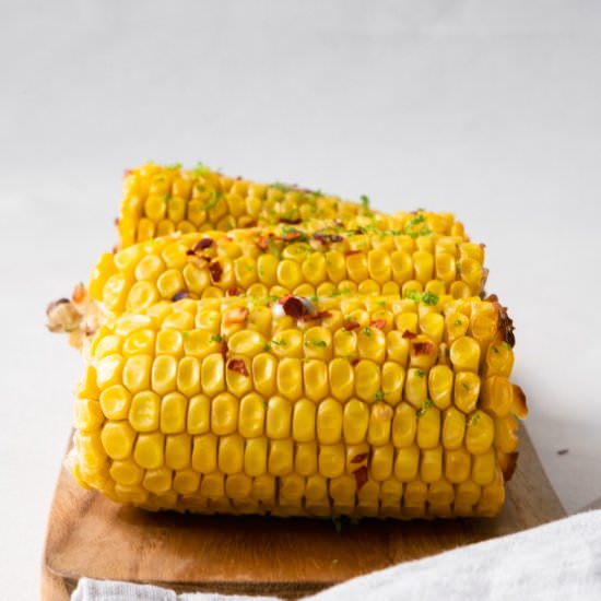 Baked Corn on the Cob with Lime