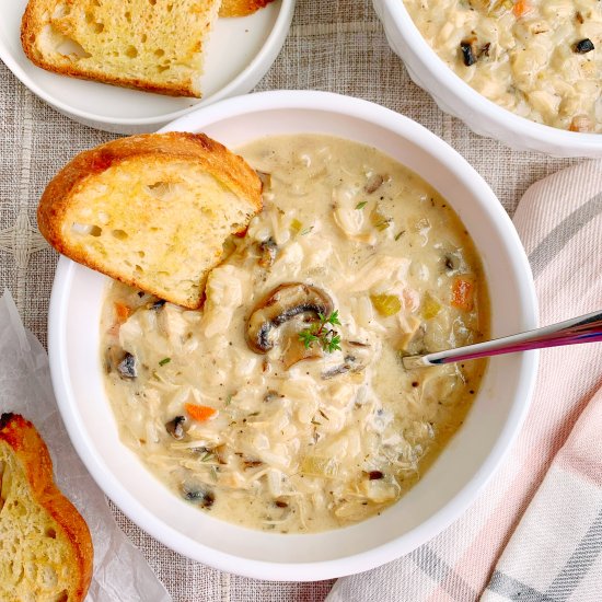 Creamy Chicken and Wild Rice Soup